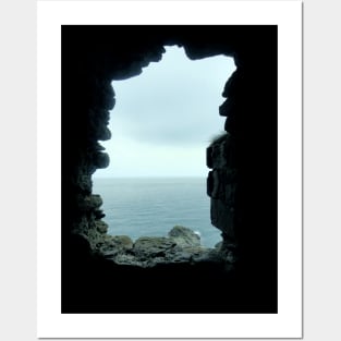 North Sea Through a Stone Window - Dunnottar Castle Posters and Art